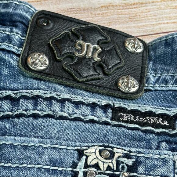 Miss Me JP5816B Boot Cut Jeans - Low Rise - Picture 4 of 15